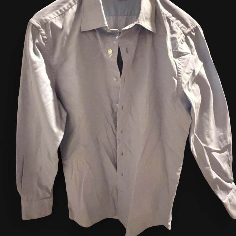 SuitSupply Light Blue Egyptian Cotton Extra Slim Fit Dress Shirt 15.5
